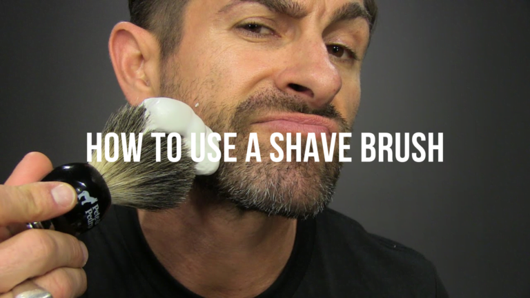 HOW TO USE A SHAVING BRUSH?