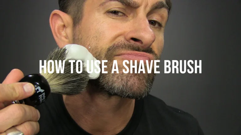 HOW TO USE A SHAVING BRUSH?